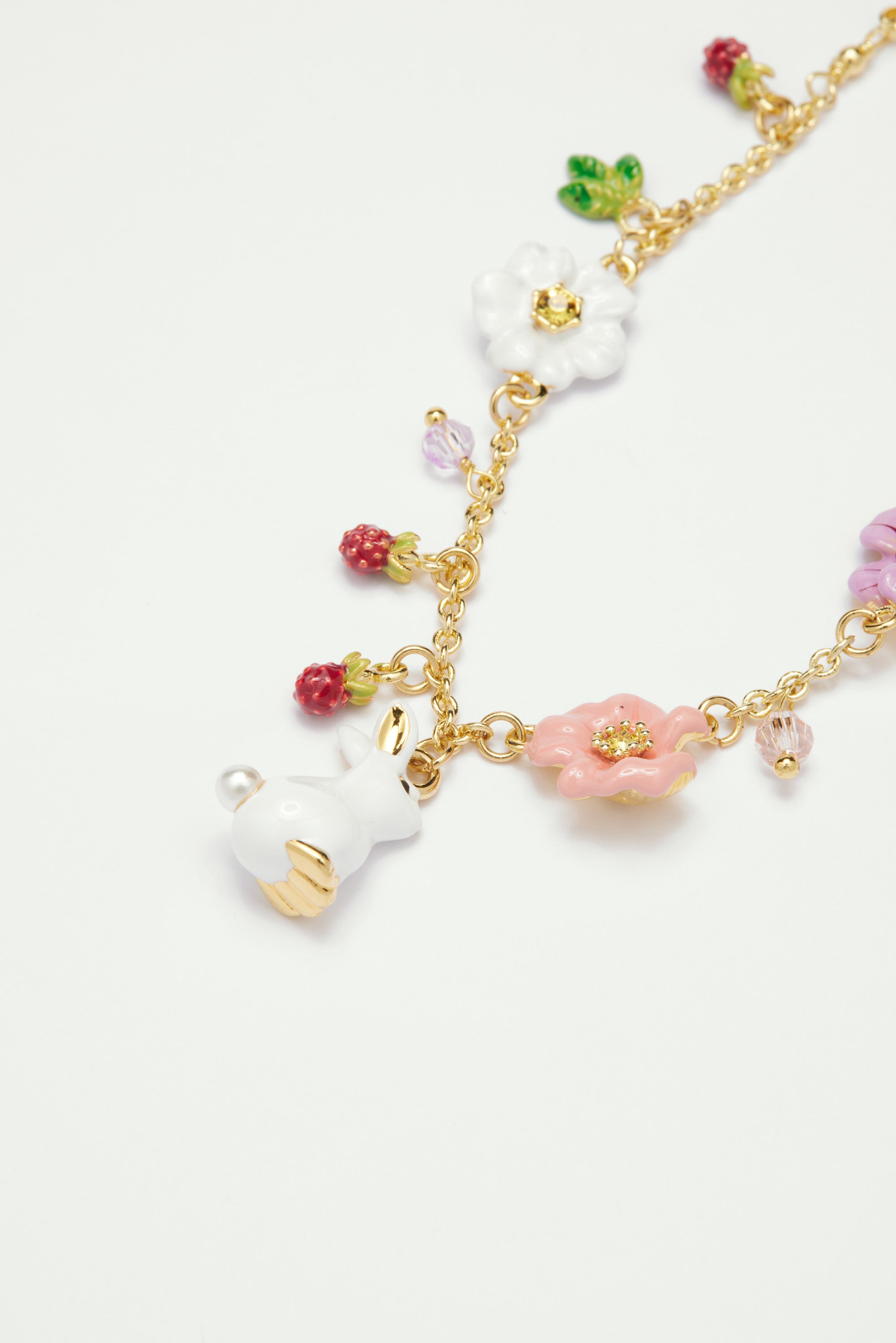 Bracelet charm's lapin rencontre enchantée