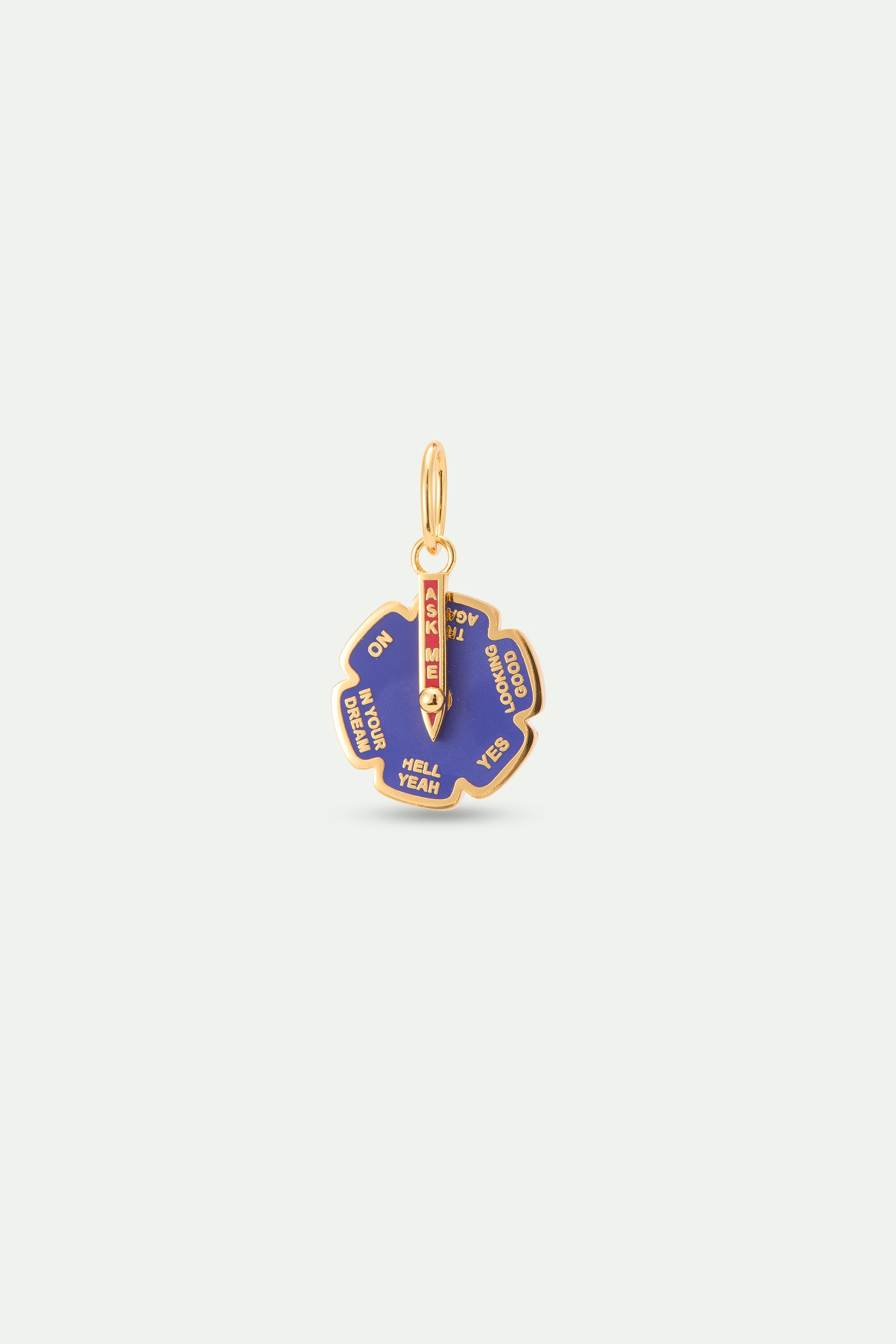 Pendentif Roue de la réponse bleue, Jeu et Intuition