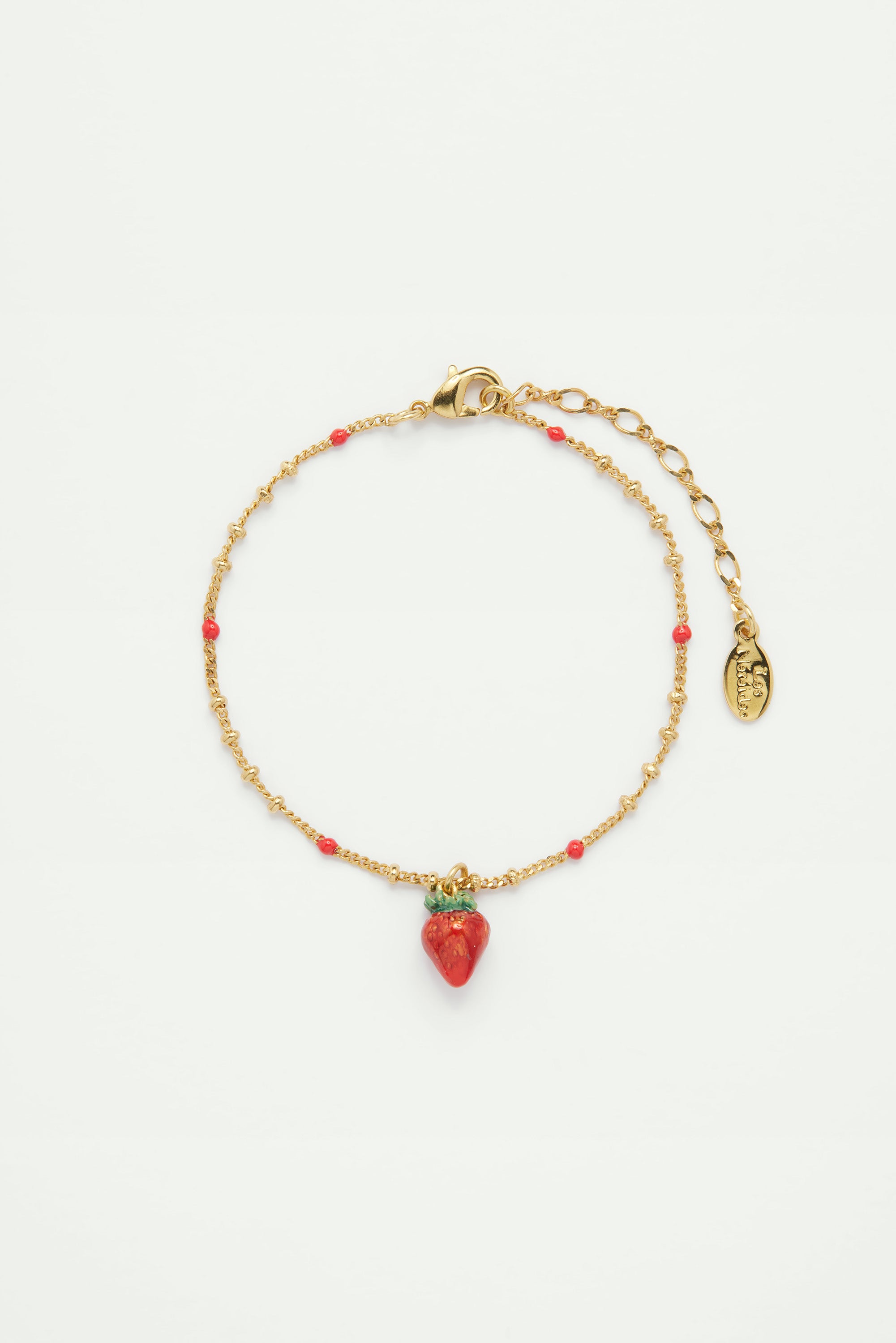 Bracelet pendentif fraise