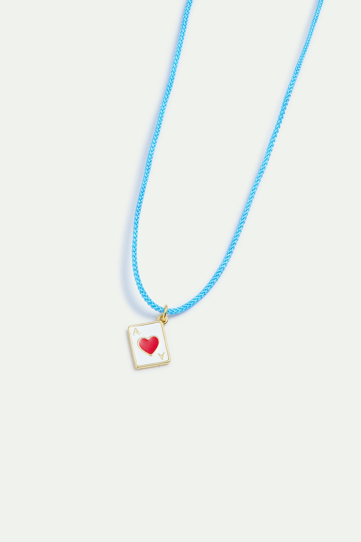 Heart card pendant necklace 