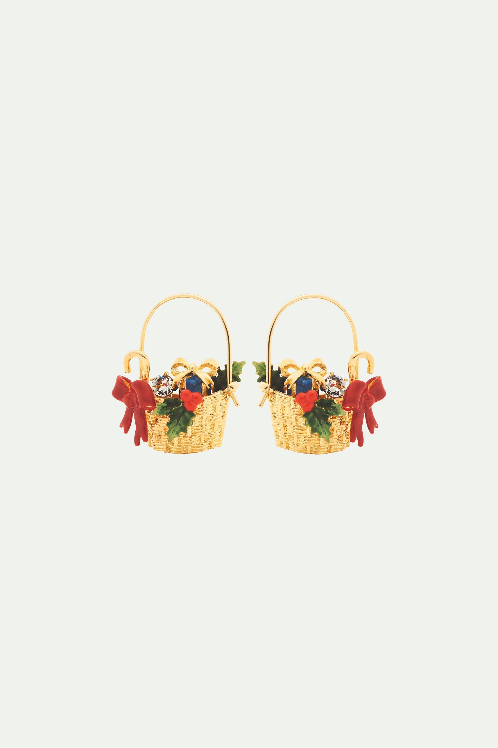 Christmas hamper post earrings