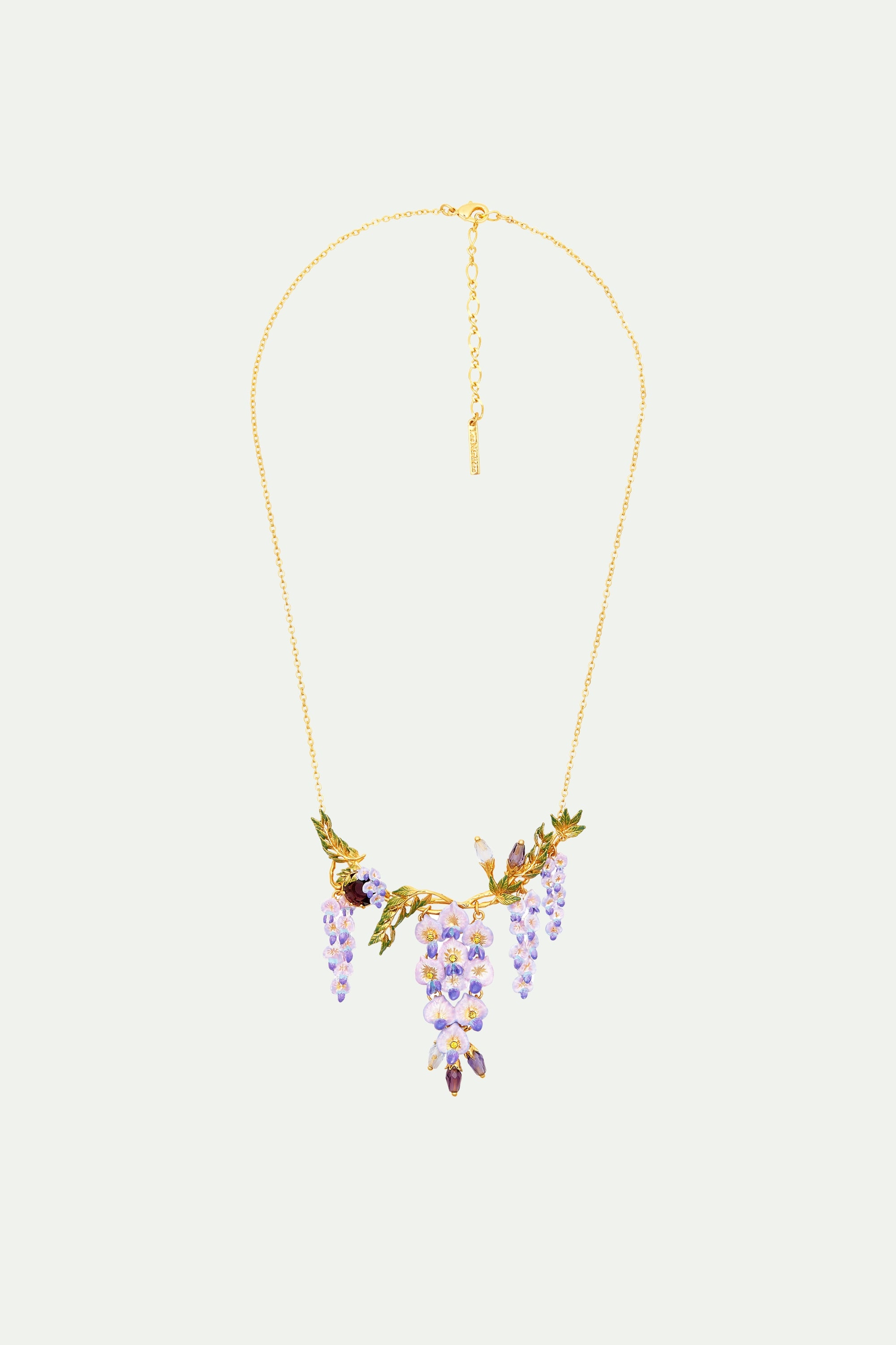 Collier plastron à l'ombre des fleurs