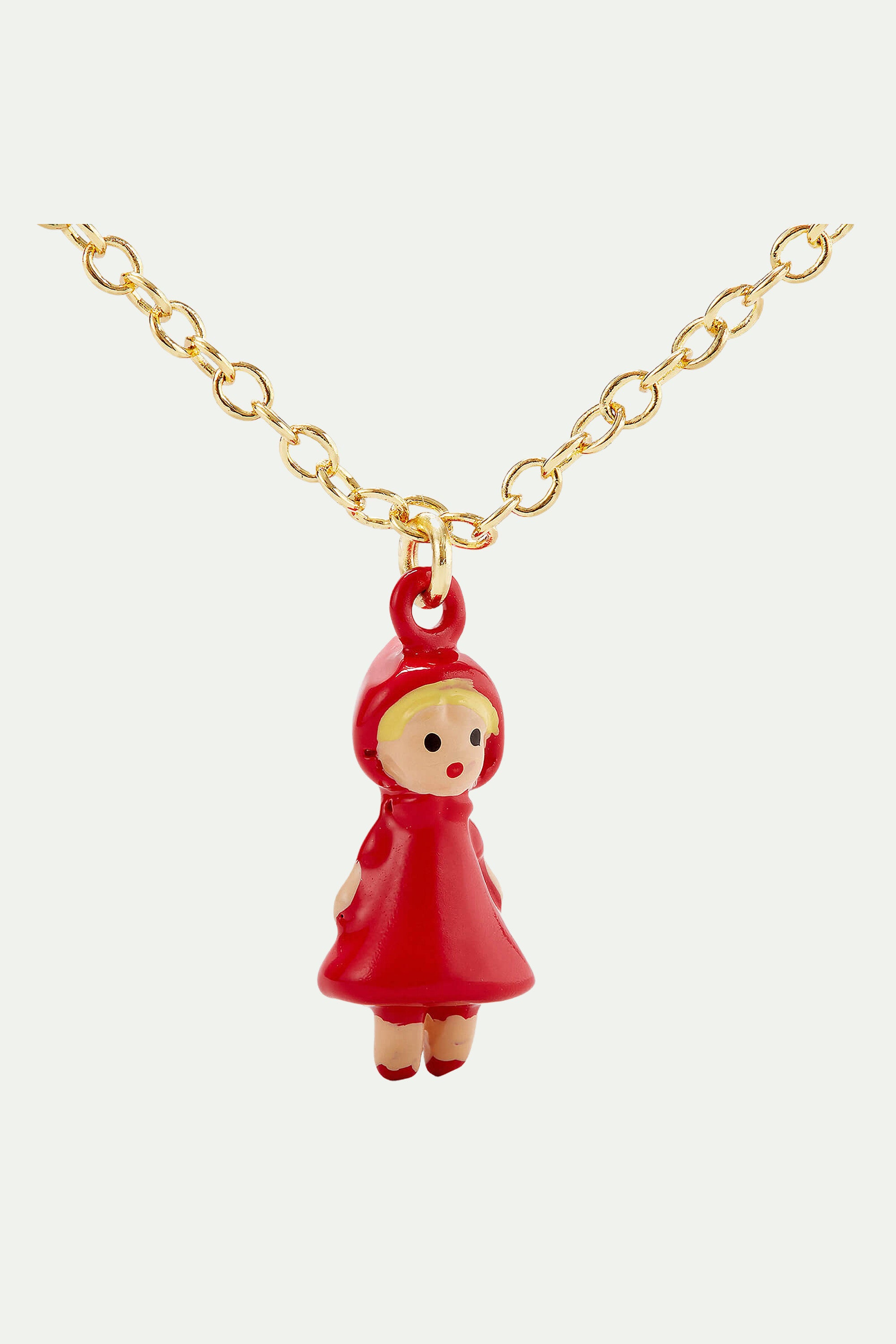 Little Red Riding Hood Picnic pendant necklace