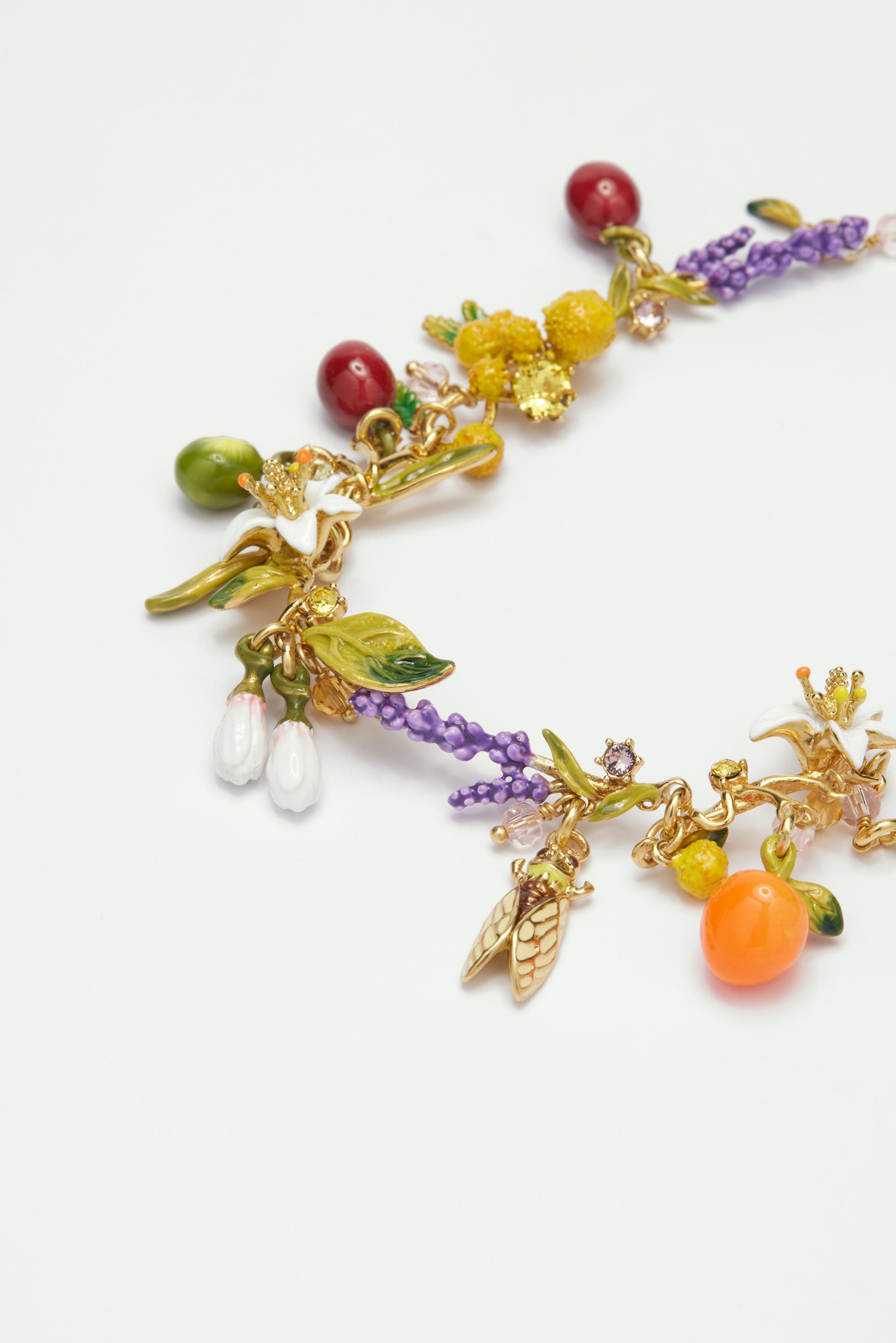 Mutli element of the Provence garden thin bracelet
