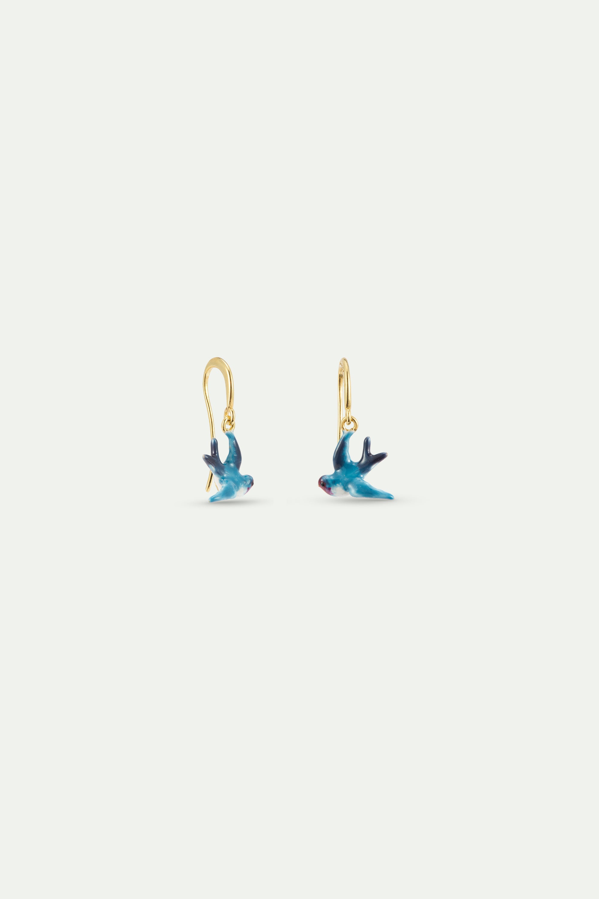 Boucles d'oreilles hook Hirondelle bleue