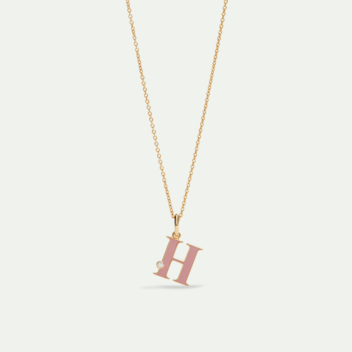 Letter H pendant necklace