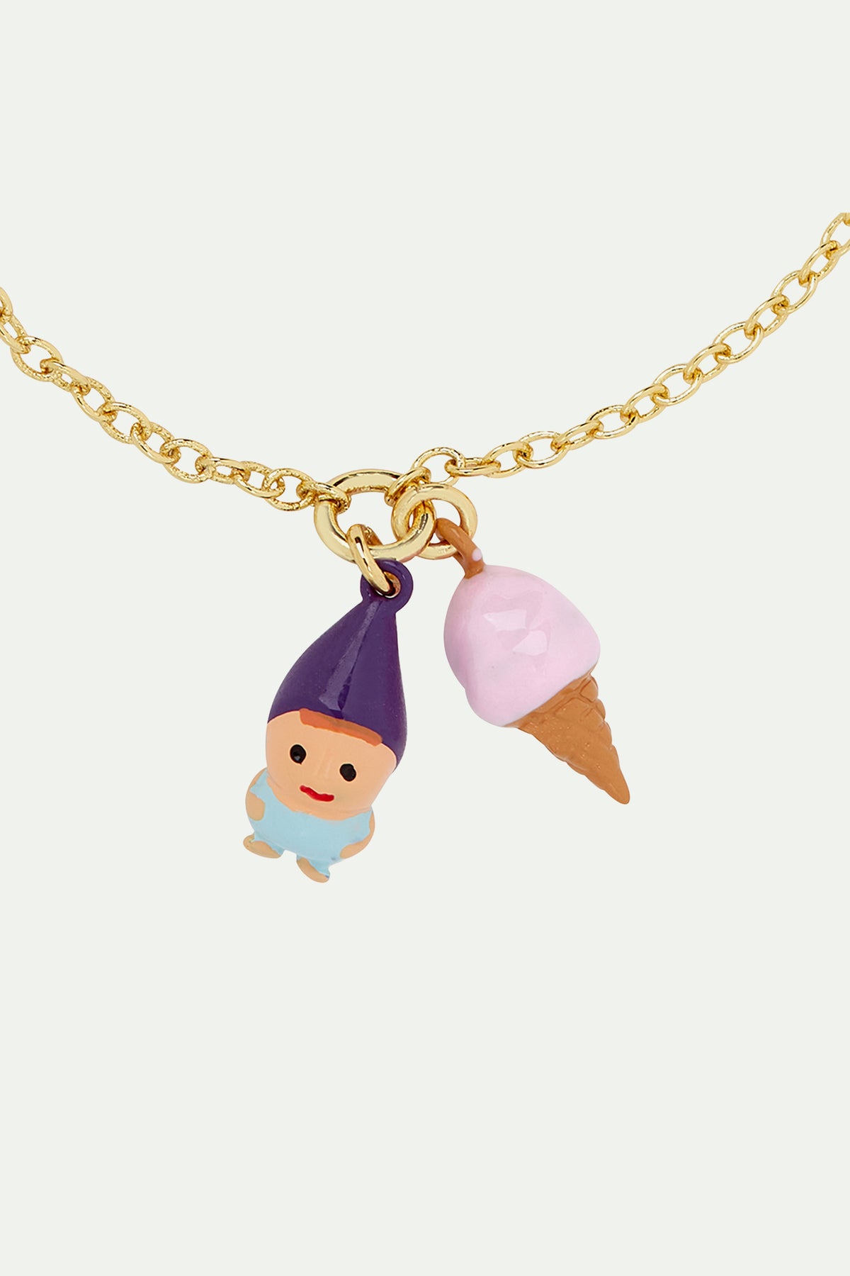 Bracelet fin nain de jardin et glace à l'italienne