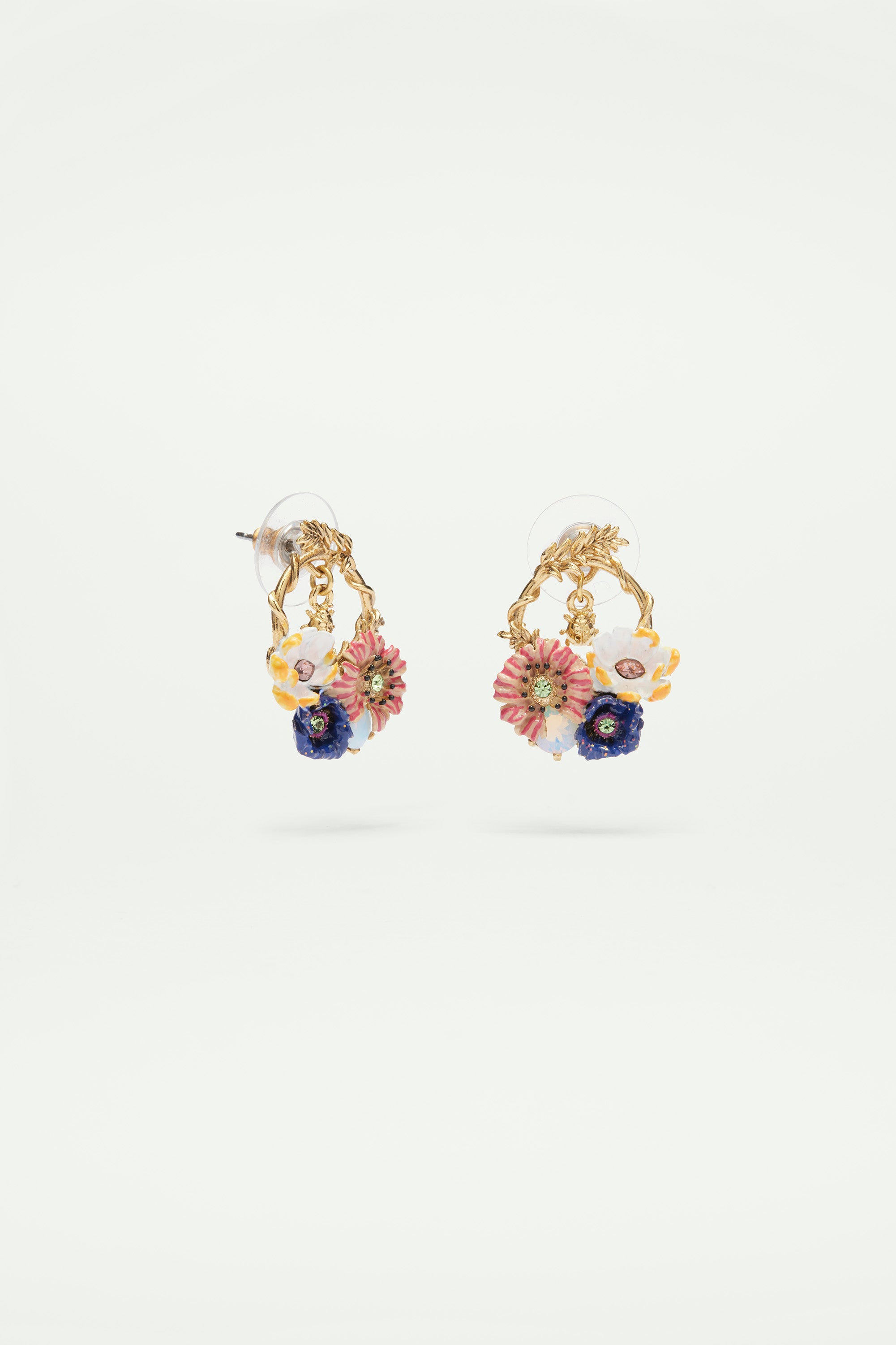 Flower bouquet post earrings