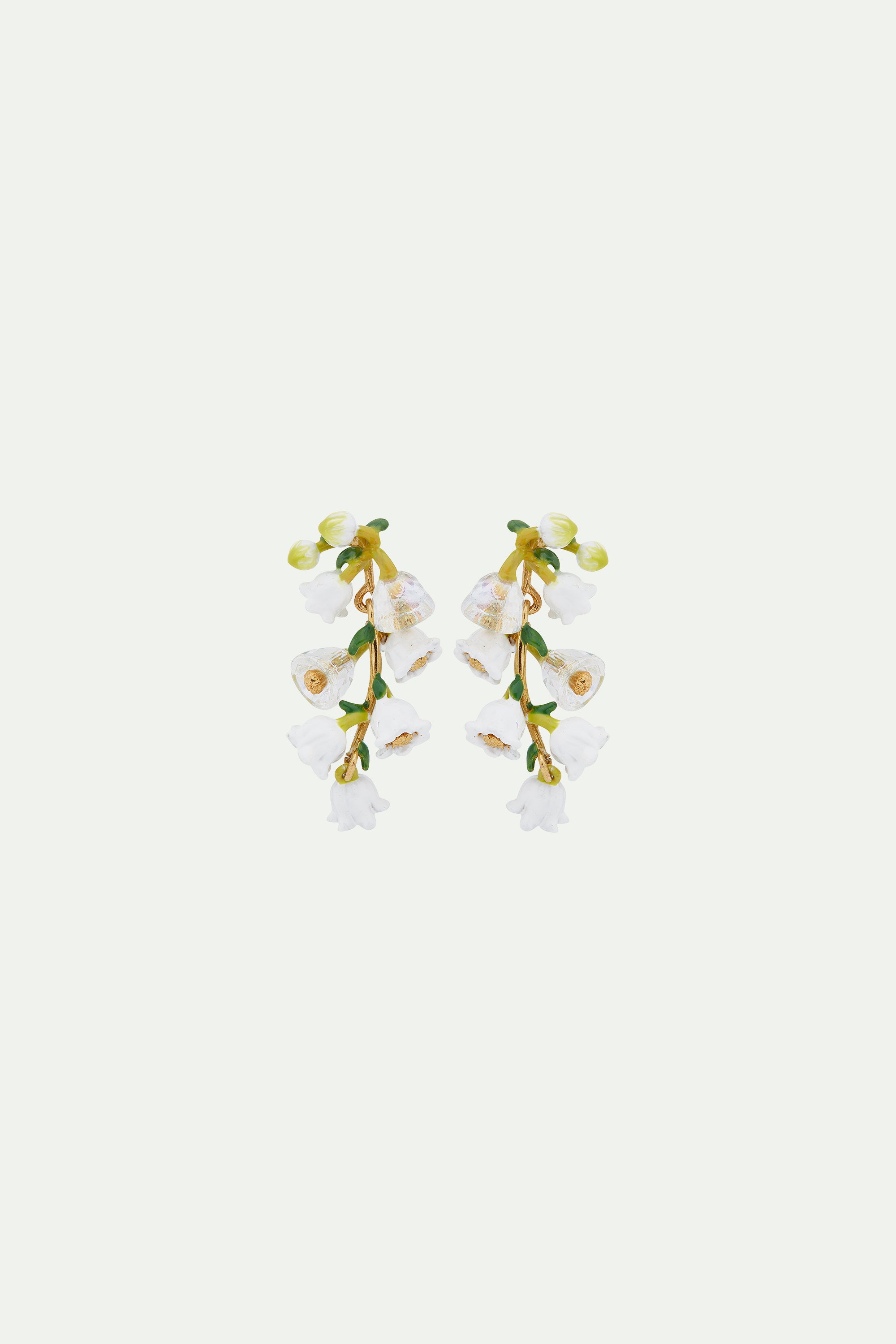 Lily of the valley bouquet post earrings