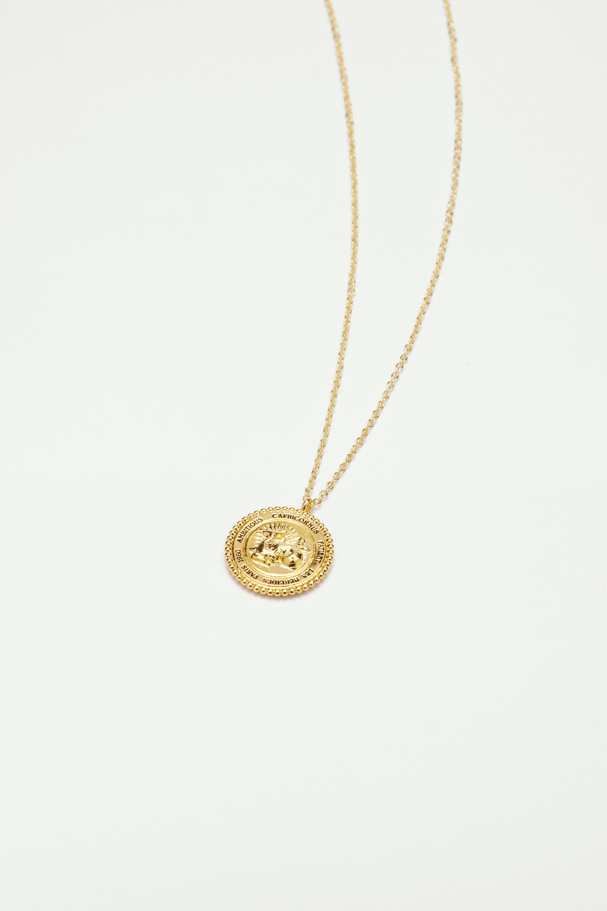 Collier pendentif signe astrologique capricorne
