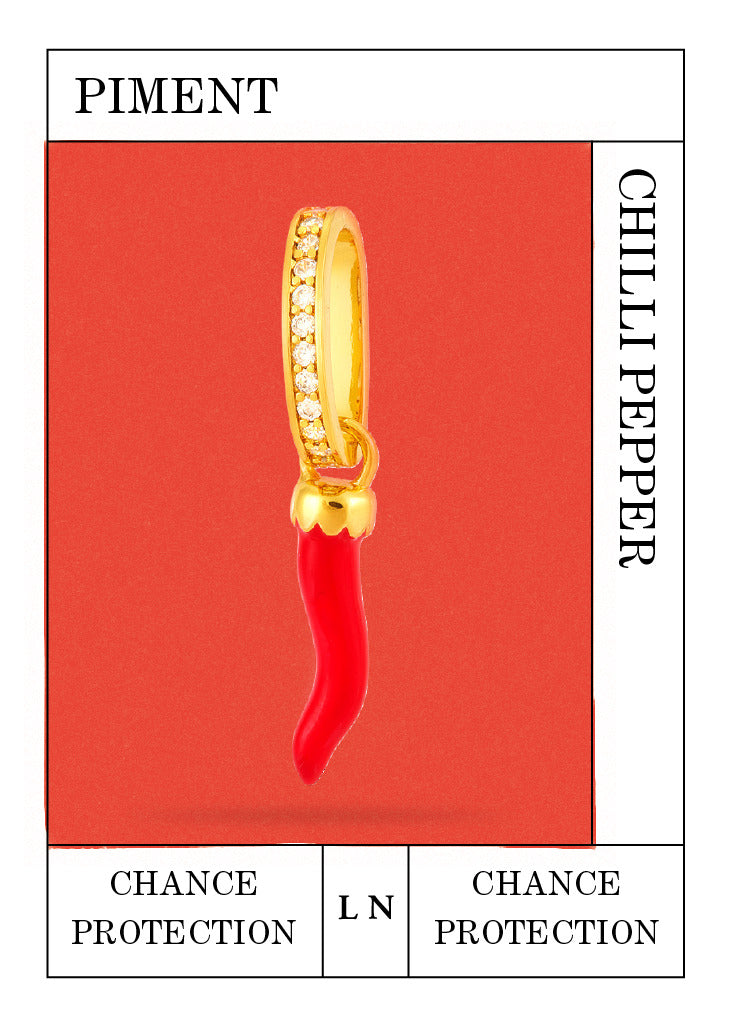 Pendentif Piment, Chance et Protection