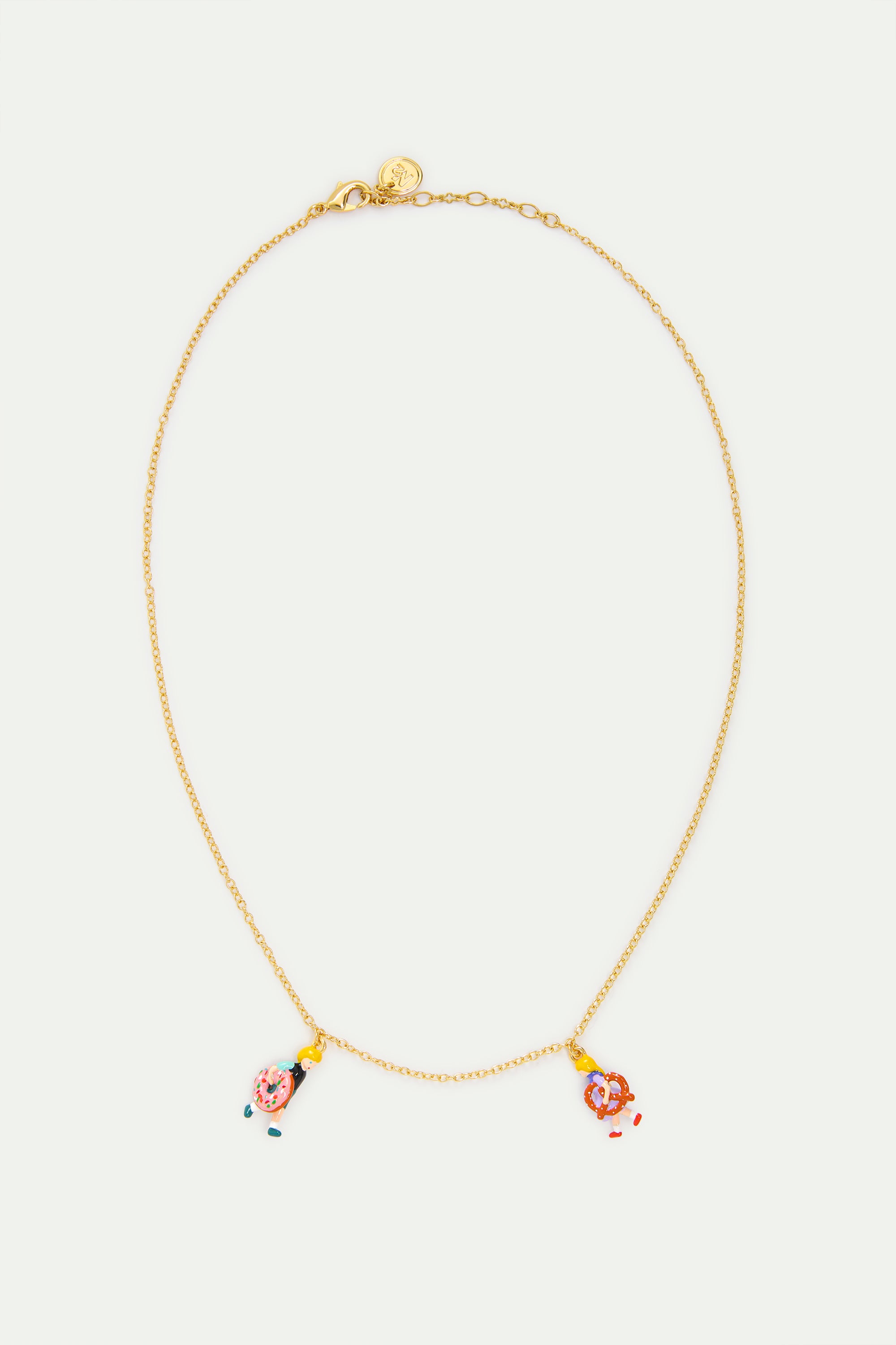 Collier rose Hansel et Gretel