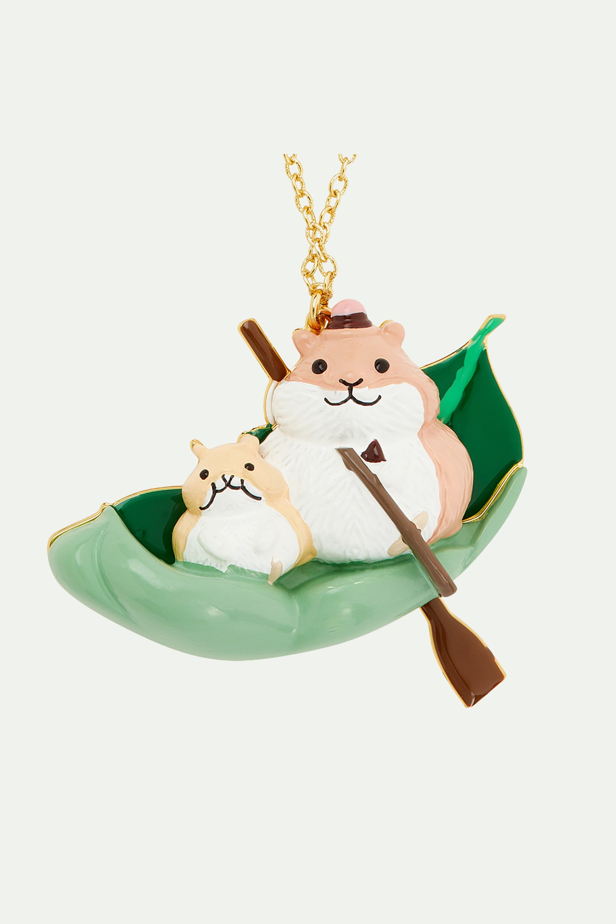 Exploring hamsters pendant necklace