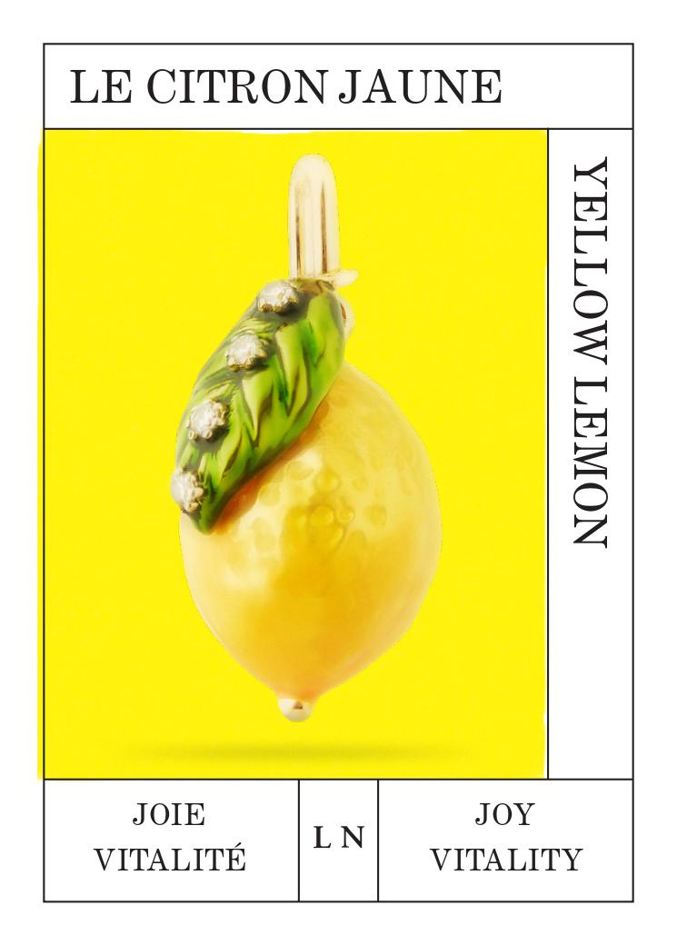 Pendentif Citron, Joie et Vitalité