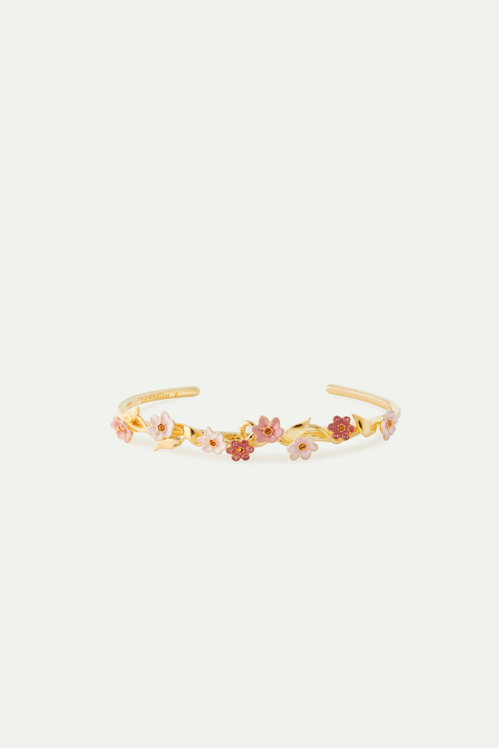 Bracelet Jonc Bohème Fleurs Ajustable En Acier Inoxydable Doré - Bijou Floral Hypoallergénique - France