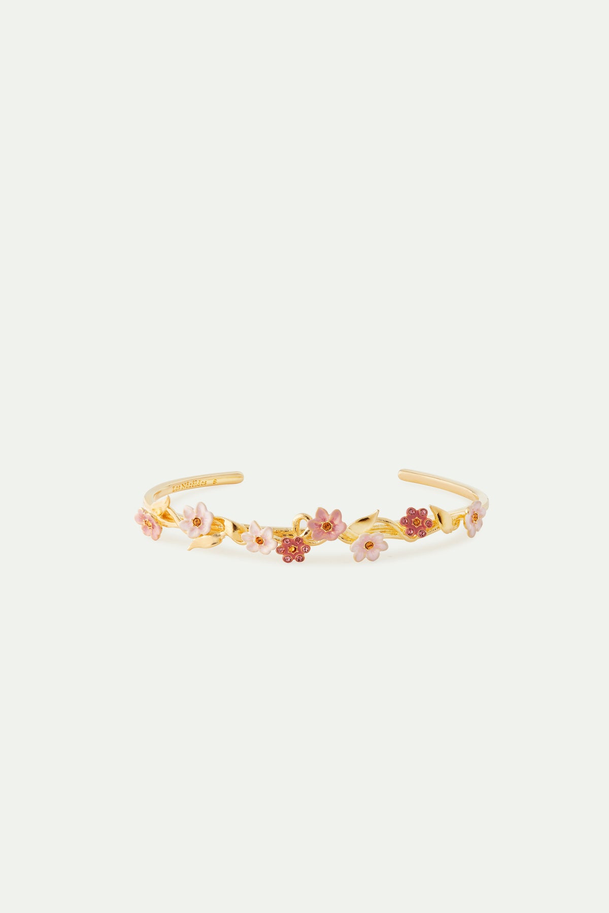 Bracelet Jonc Fleuri Années 40 – Sans Fermoir, Couleur Beige Clair, Occasion Excellent état – Bijou Vintage