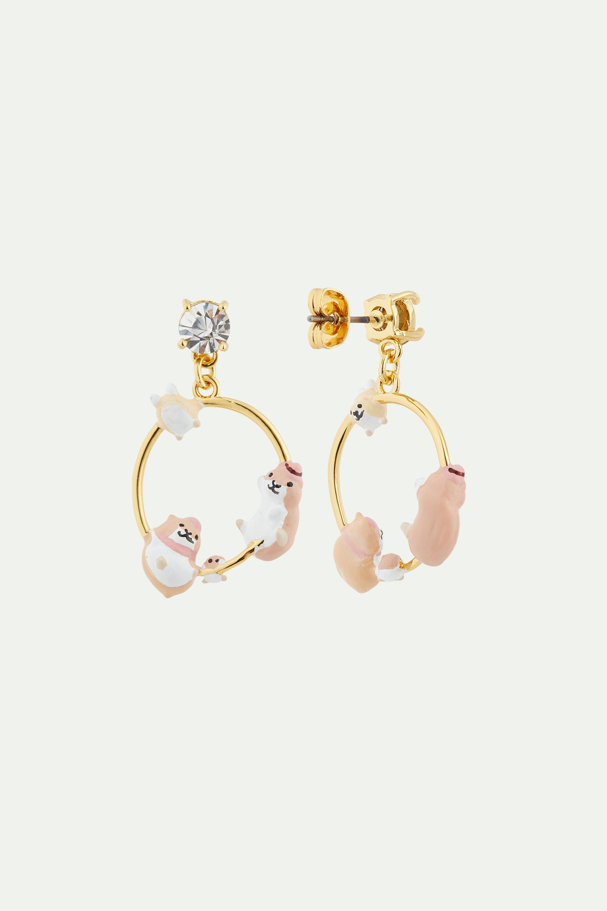 Pendientes familia hámsteres