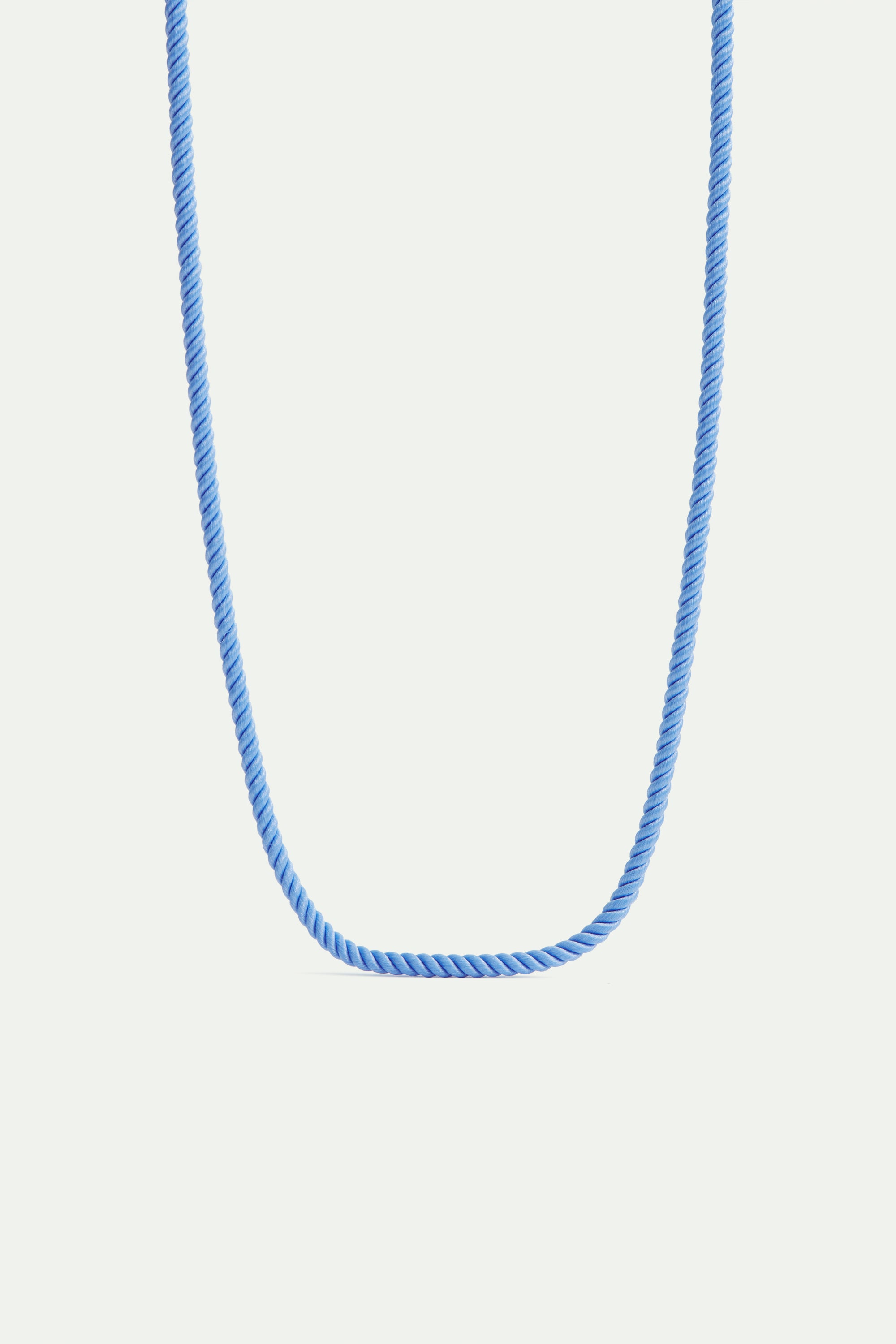 Collier corde bleu