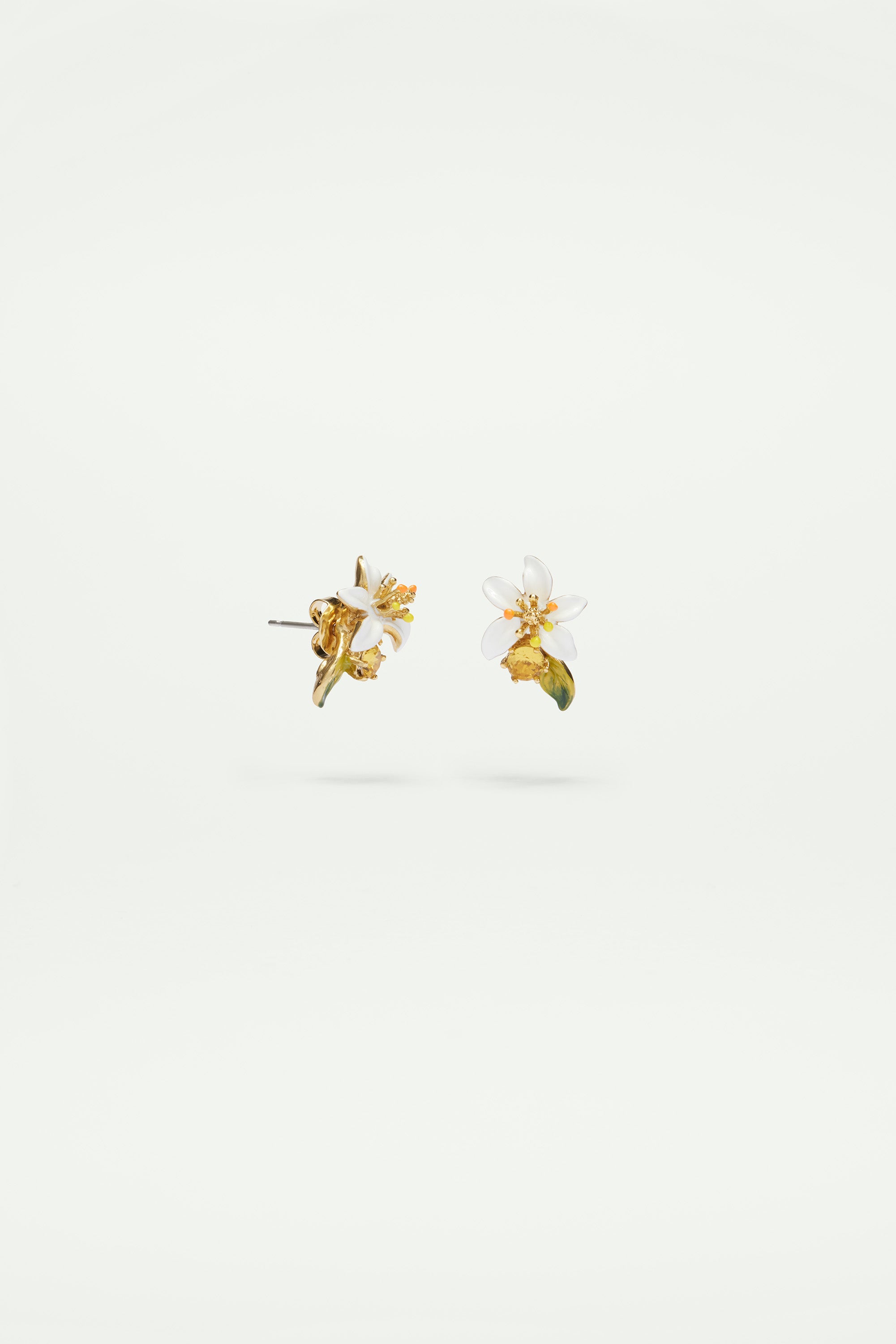 Pendientes de clip flor de azahar