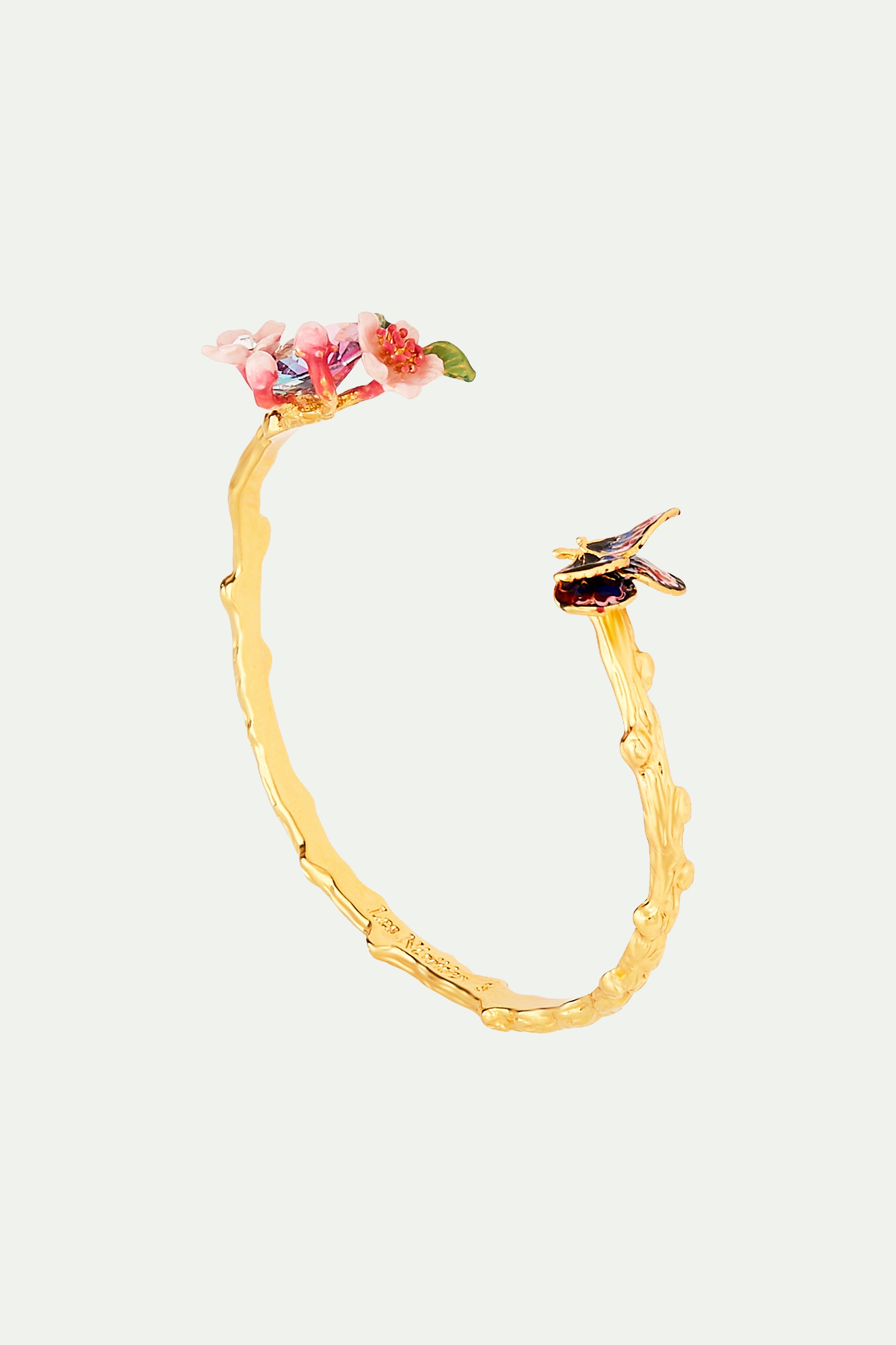 Cherry blossom and Japanese Emperor butterfly bangle