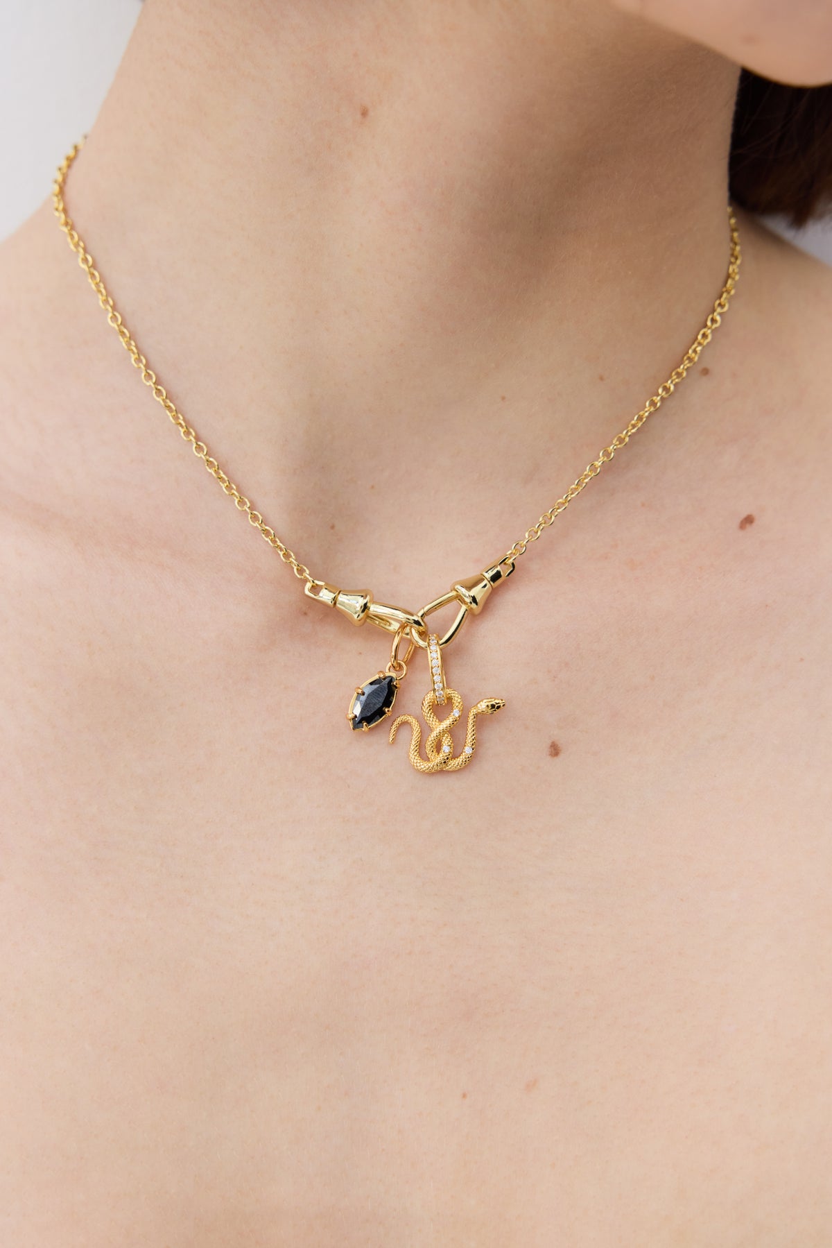 Jet Black Pendant, Balance and Faith - January