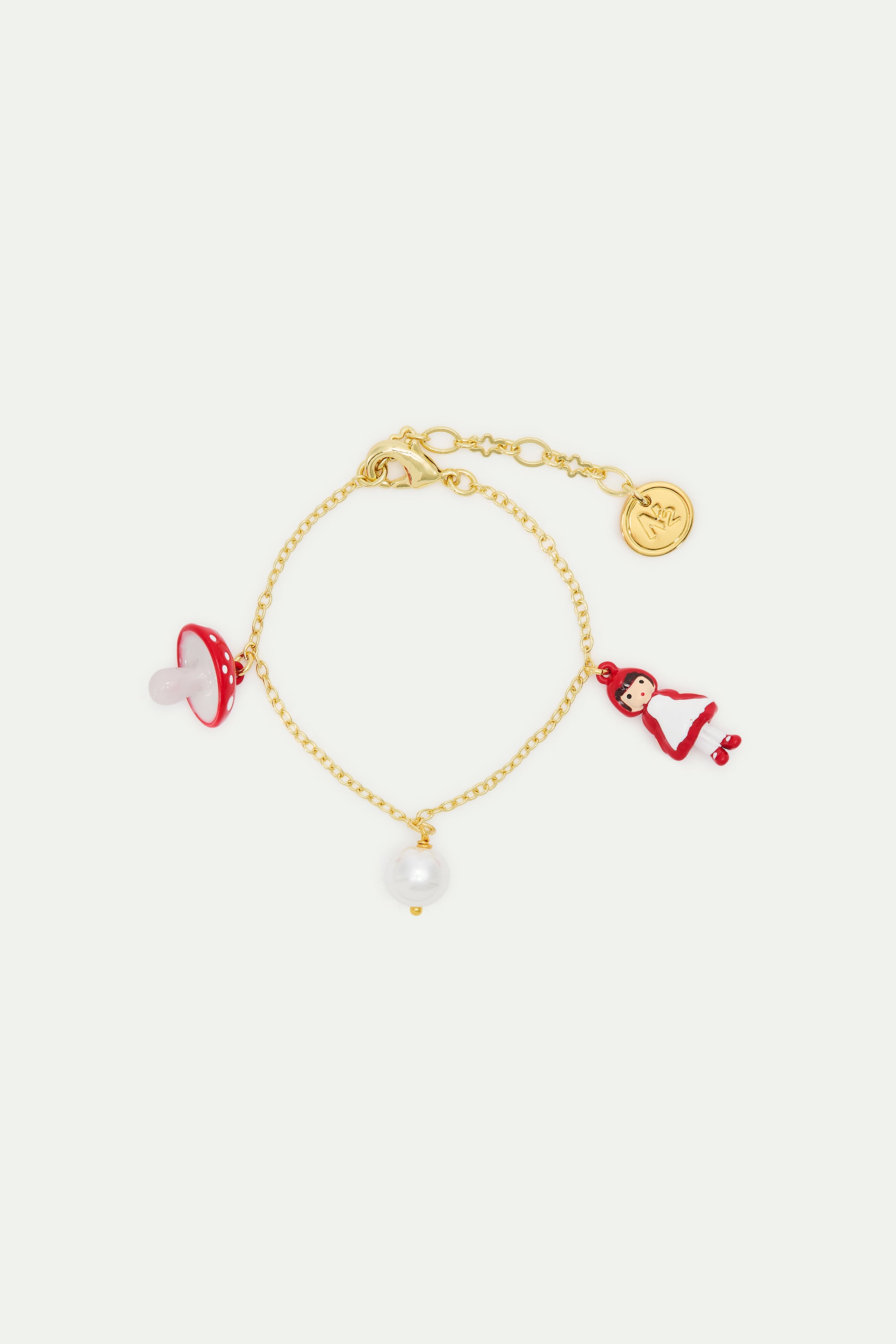 Bracelet fin charm's Chaperon Rouge