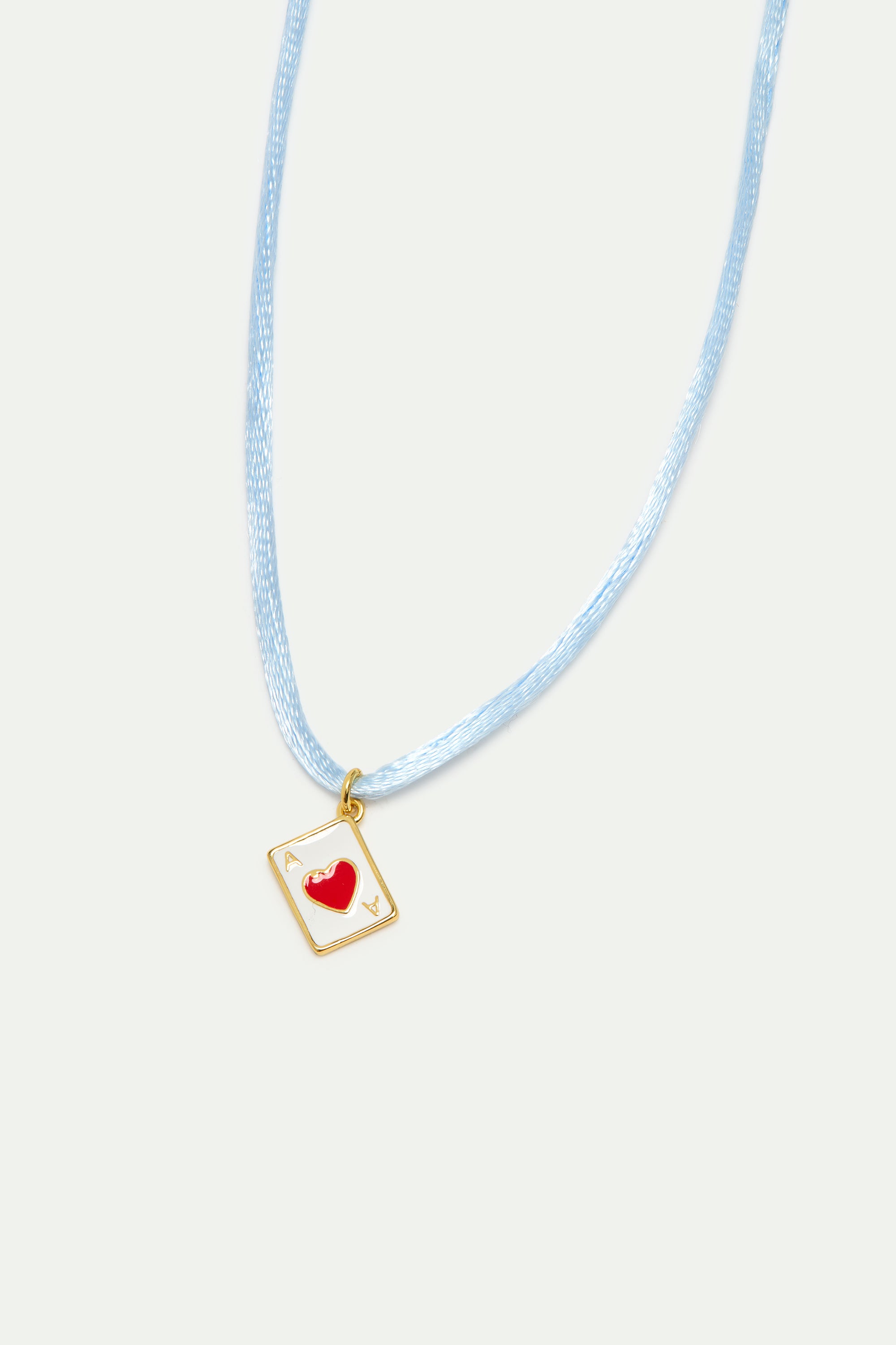 Collier pendentif carte coeur