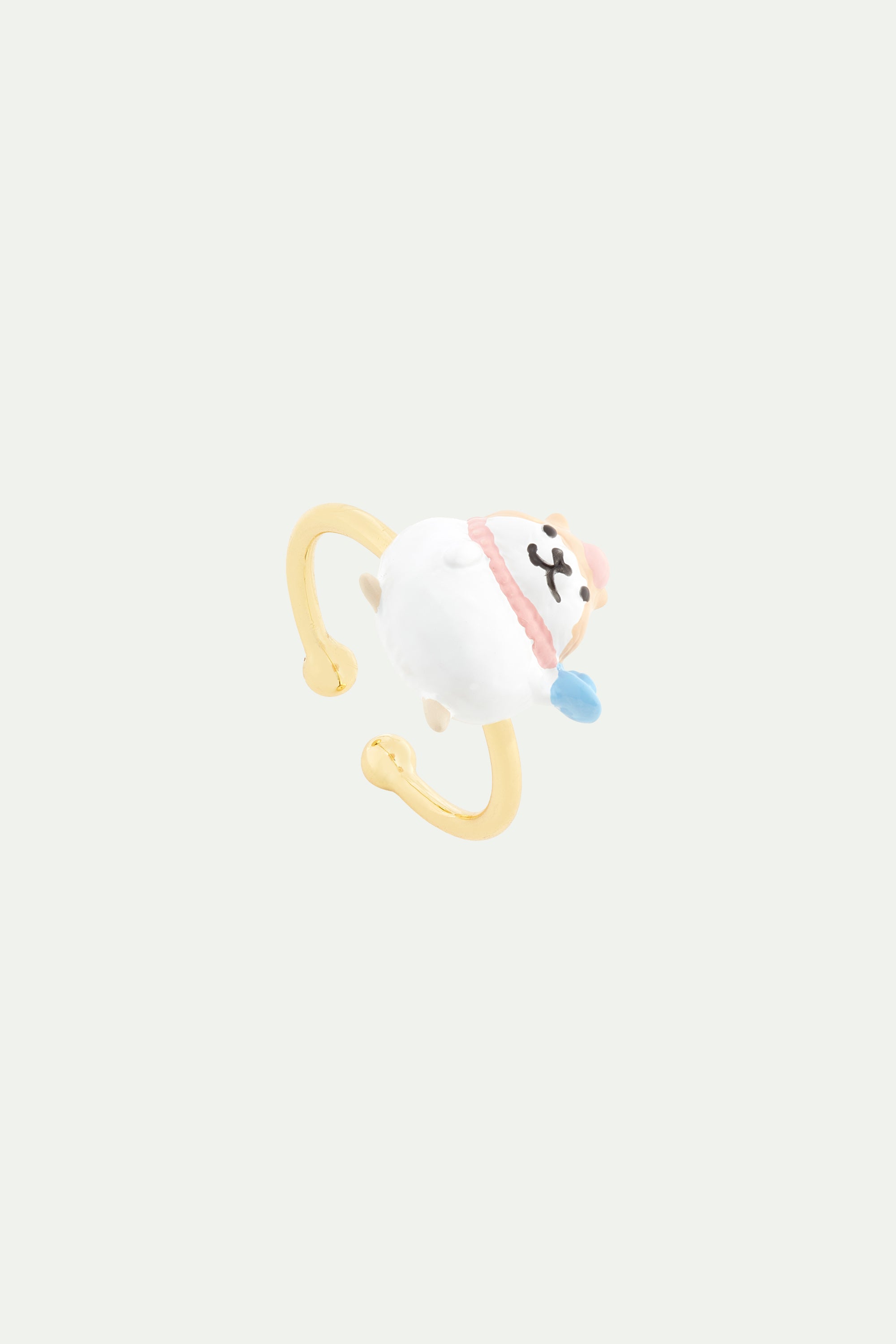 Hamster with a sweet tooth adjustable ring