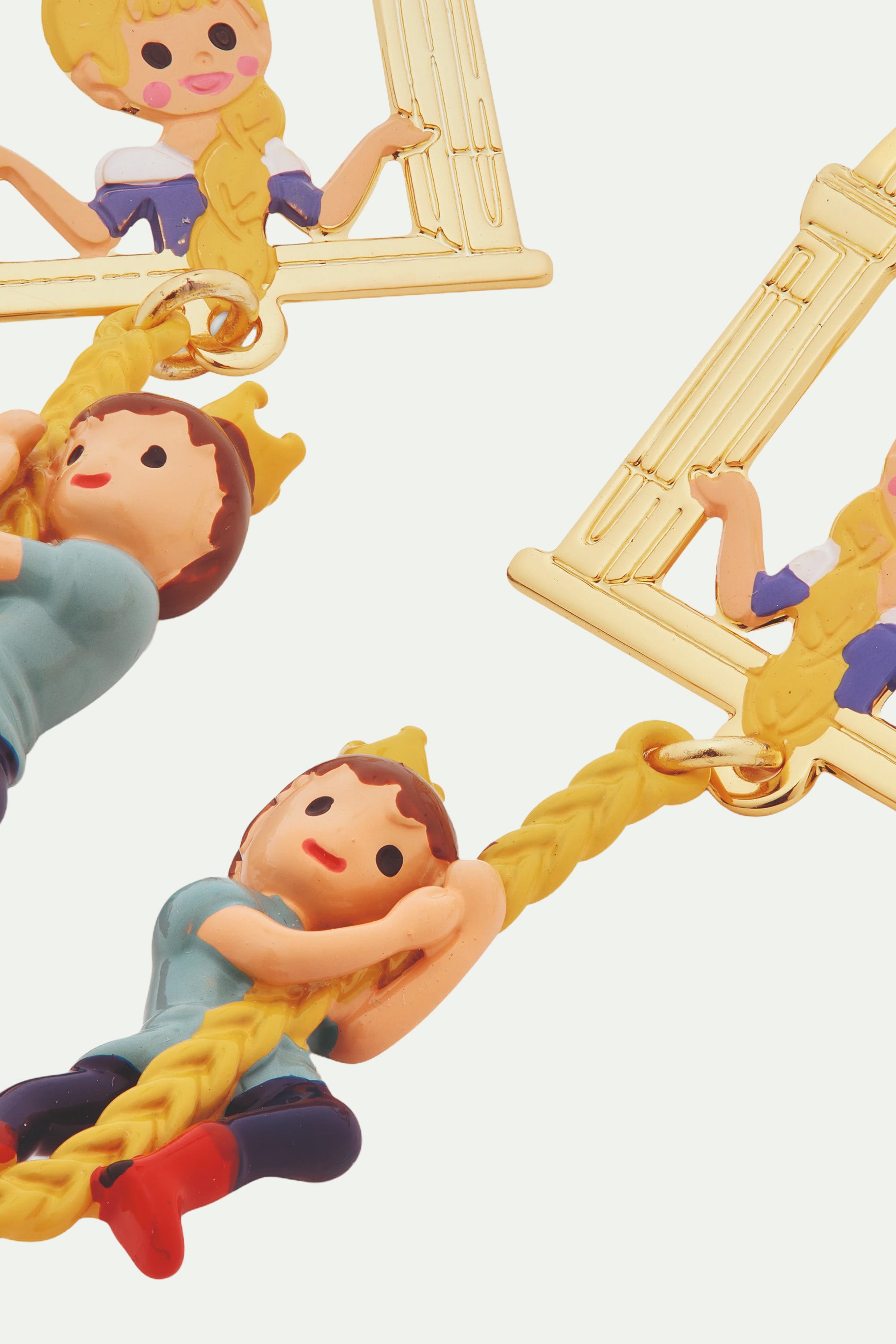 Enchanted hair princess and prince post earrings